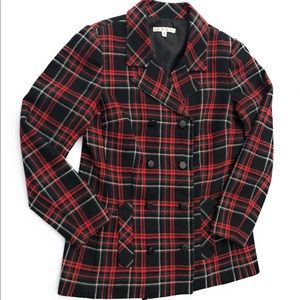 CAbi Double-Breasted Peacoat Lined Wool Blend Sz 8